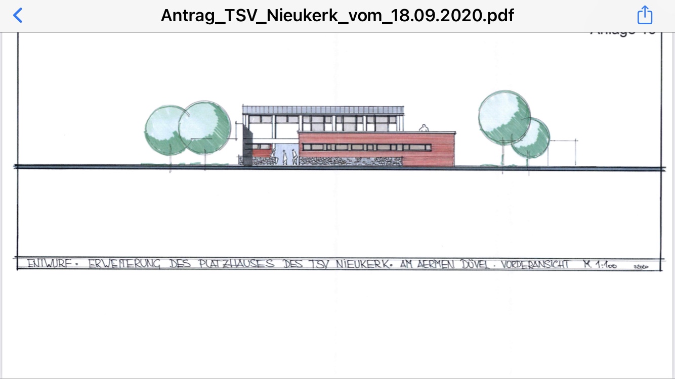 Umbau am Sportplatz Nieukerk