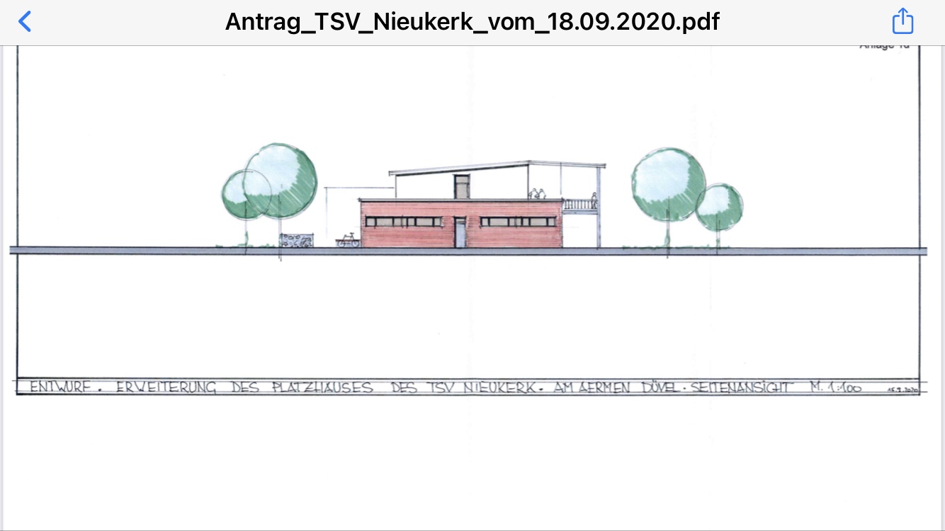 Umbau am Sportplatz Nieukerk