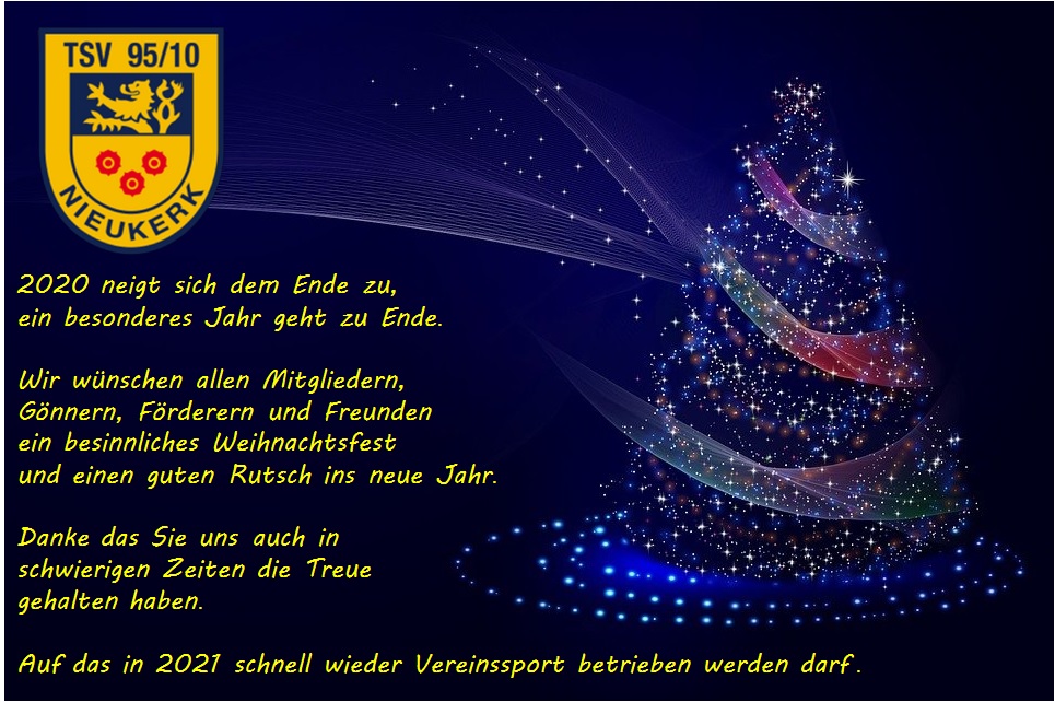 TSV Nieukerk Weihnachtsgrüße